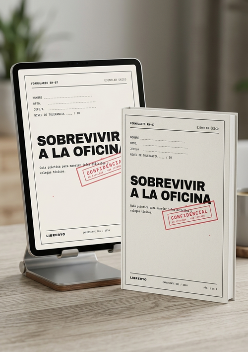 Libreryo. Portada de Ebook. Cómo sobrevivir a la Oficina. Guía práctica para manejar jefes dificiles y  colegas tóxicos